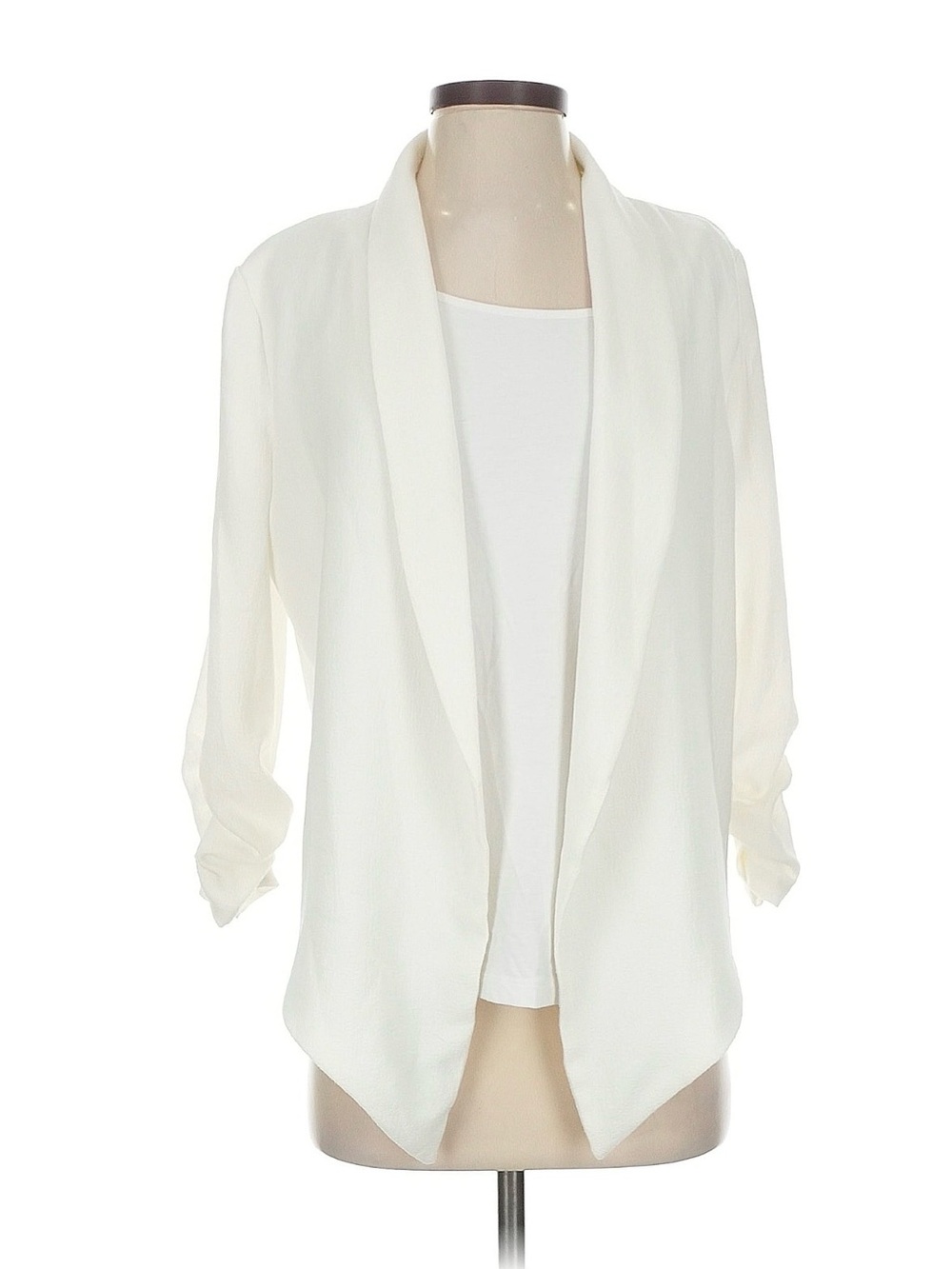 Open-Front Cream Blazer Jacket - Picture 1 of 5